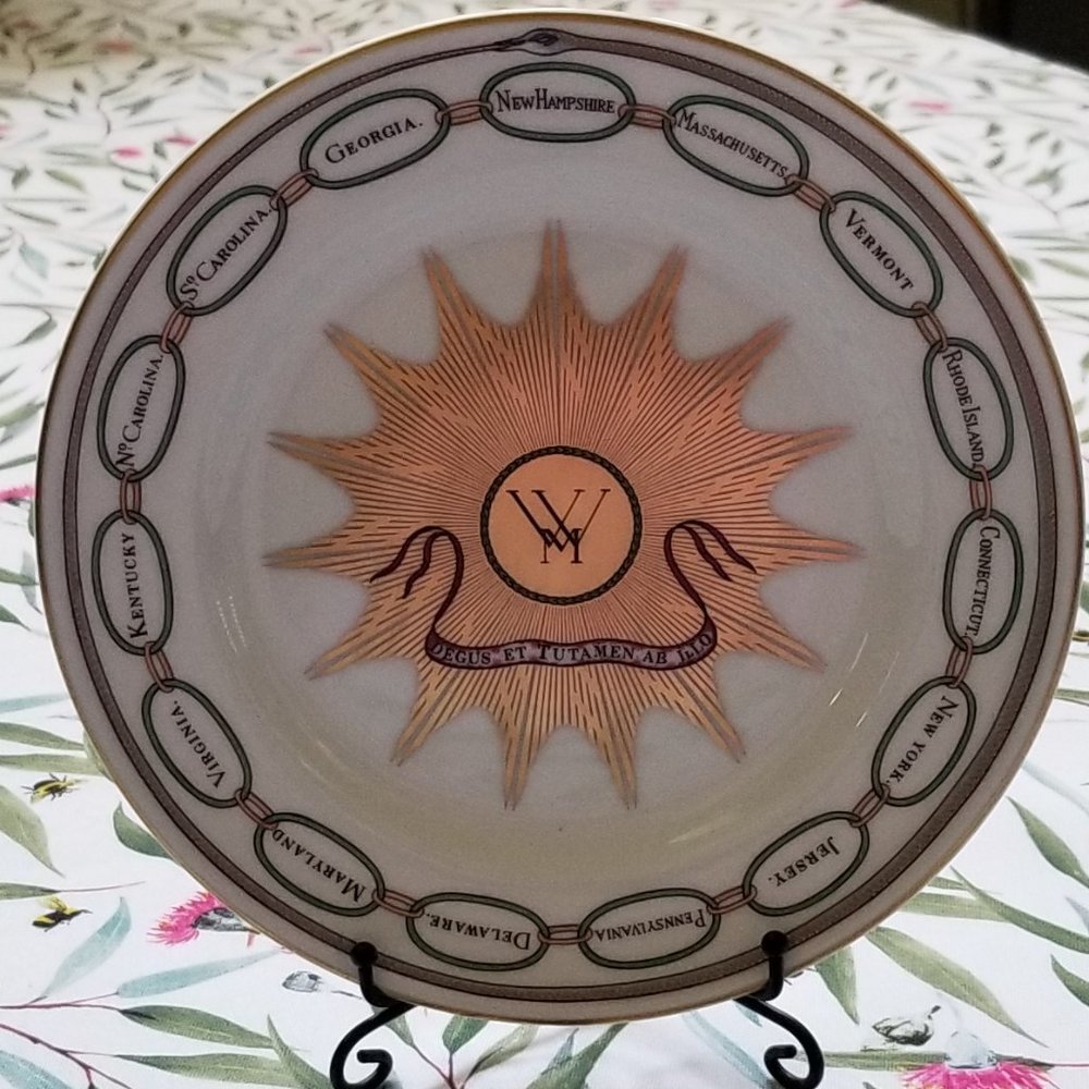 White House Dessert Collection Plate ~ George Washington